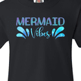 thumbnail image 4 of Inktastic Mermaid Vibes Text in Blues Youth T-Shirt, 4 of 5
