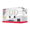 thumbnail image 4 of Satco 6 Watt G25 LED - Clear - Medium base - 90 CRI - 2700K - 120 Volt - 2 Pack, 4 of 11