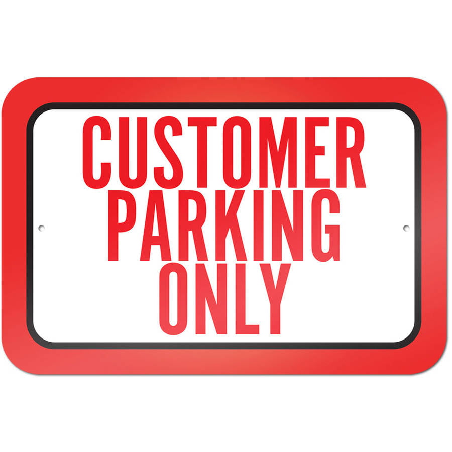 customer-parking-only-sign-walmart