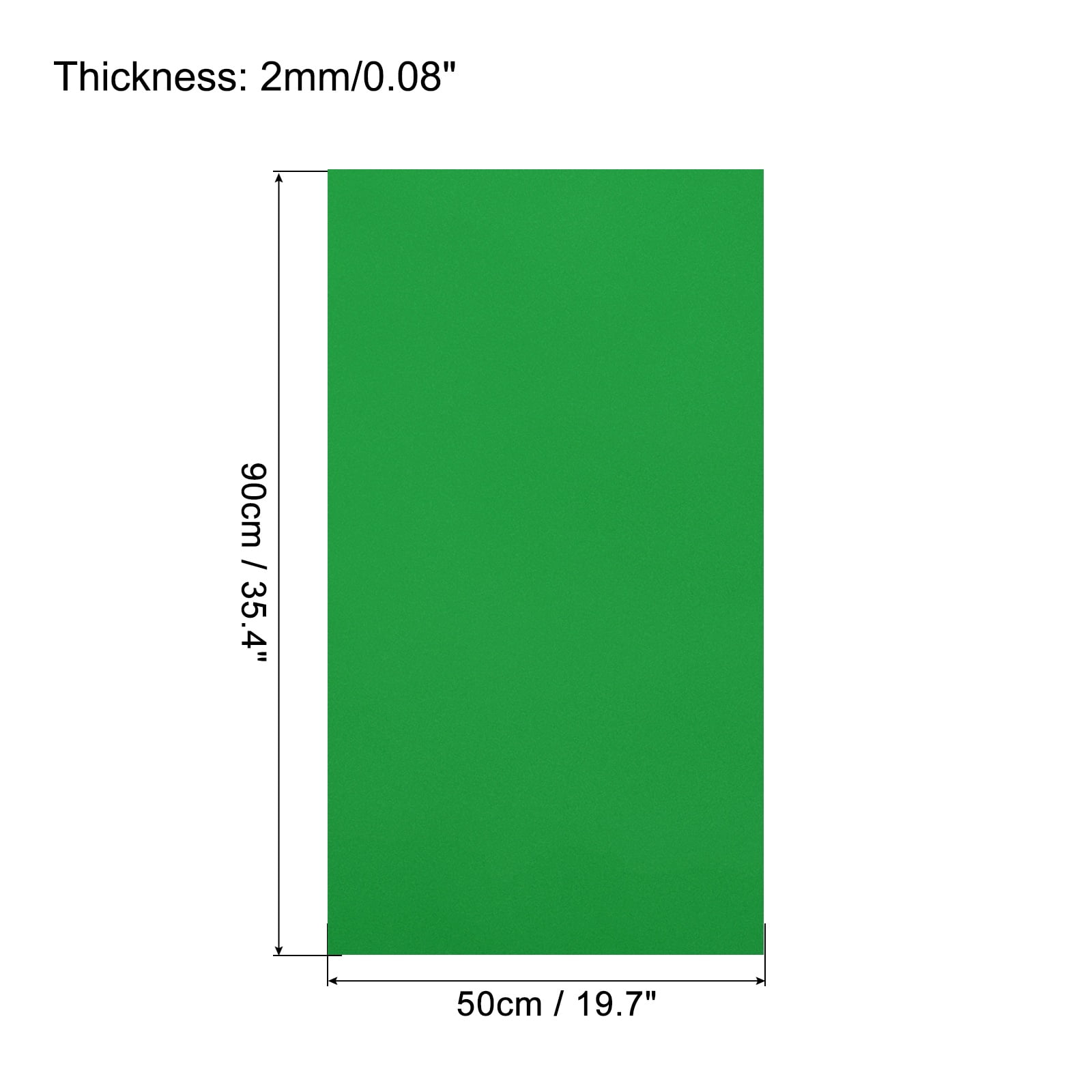 Uxcell EVA Foam Sheets Grass Green 35.4 Inch x 19.7 Inch 2mm Thick Crafts Foam Sheets for Costumes, Arts and Crafts Projects Pack of 5