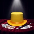 thumbnail image 3 of YAWUBT Magician Felt Top Hat for Adults, Butler Costume Top Hat, Ringmaster Hat, Steampunk Hat, Dress Up Party Hat, 3 of 7