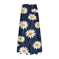 thumbnail image 4 of Jupes d'Été pour Femmes 2025 Rétro Vacances Boho Floral Jupe Longue à Volants Taille Haute à Cordon, 4 of 6