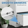 thumbnail image 6 of File Cabinets 2 Drawer, Metal Office Storage Filing Cabinet with Lock, White Lateral Filing Cabinet for Home Office,Horizontal Two Drawer File Cabinets for Legal/Letter,Assembly Require,White, 6 of 14