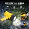 thumbnail image 4 of VEVOR Rechargeable Spotlight Flashlight, 1500 Lumens, IP67 Waterproof Handheld LED Spot Light, Super Bright Portable Searchlight with 4 Modes Detachable Lens USB Port, for Hunting Boating Camping, 4 of 9