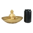 thumbnail image 4 of Ebros Feng Shui Golden Meditating Buddha Zen Dish With Pebbles, 4 of 8