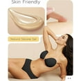 thumbnail image 2 of Strapless Backless Sticky Push Up Bra - Invisible Adhesive Bra for Women with Nipple Covers 2025, 2 of 7