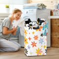 thumbnail image 5 of Yayeee Freestanding Laundry Hamper with Handle Collapsible Large Storage Basket for Clothes, Colorful Retro Floral, 5 of 7