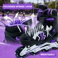 thumbnail image 4 of JZY Kids Inline Skates with Light-Up Wheels,4-Size Adjustable & Aluminum Frame Skate for Boys and Girls,Ideal for Beginners Ages 5-12, 4 of 7