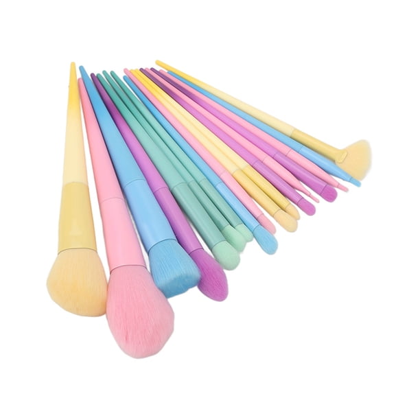 Juego de brochas de maquillaje ANGGREK 17 piezas Tubo de aluminio grueso