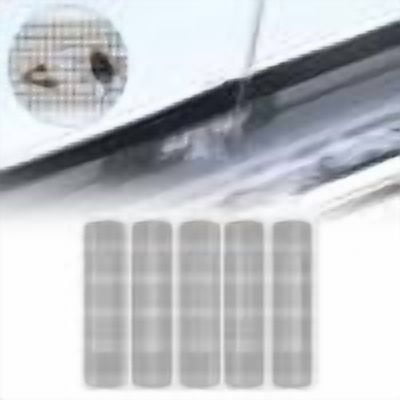 Fly Net Repair Kit,(1 Sheet with 5 Stickers) Window Weep Hole Screen Patch Strong Sticky Waterproof Sun Resistant Drain Quickly Weep Hole Covers Fiberglass Window Screen Repair Patch