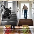 thumbnail image 4 of Vinyl Stair Nosing, Stair Edge Trim, Stair Edge Protector, Non-Slip Self Adhesive Stair Edge Protector Suitable for Indoor/Outdoor Stairs, Easy to Install, Non-Slip and Waterproof (Gray, 20FT), 4 of 7