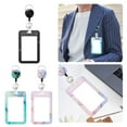 thumbnail image 6 of YWIYIUD 1/2/3 PCS Badge Holder Retractable Clip Heavy Duty Reels with Vertical Sliding ID Badge Holder Hard Plastic Key Card Holder Case 4.3inch, 6 of 8