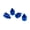 Blue, variant on 4x Pointed Spike Bullet Valve Stem Cap Cover Tire Wheel Aluminum Car/Truck Small