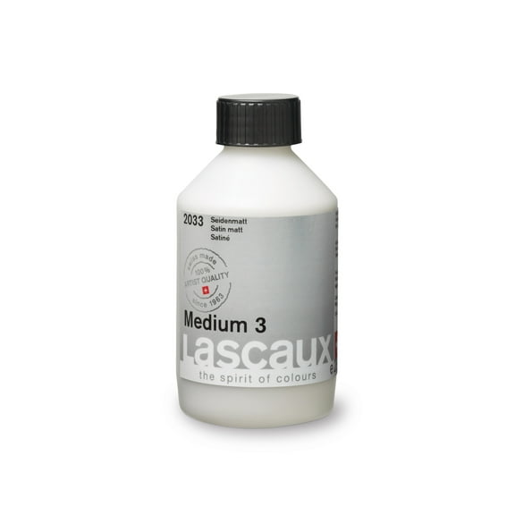 Lascaux Acrylic Medium, Acrylic Medium #3, Satin, 250ml Bottle