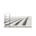 thumbnail image 4 of Unique Loom Outdoor Modern Collection Area Rug - Mod (7' 10" Square White and Black), 4 of 6