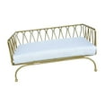 thumbnail image 1 of BELOVING Miniature Sofa 1:12 Scale Photography Props Ornament Mini Bench Chair Lounge Gold, 1 of 9