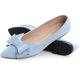 thumbnail image 3 of Zapatos planos TN TANGNEST a la moda para mujer con lazo azul cielo, 3 of 7