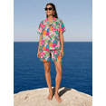 thumbnail image 6 of PINKSIR 2 Piece Outfits for Women Hawaiian Tropical Print Button Down Shirt and Shorts Summer Beach Vacation Sets Resort Wear, 6 of 10