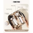 thumbnail image 2 of Bolsa de cosméticos EACHY Travel, bolsa de maquillaje impermeable, negra, 2 of 8
