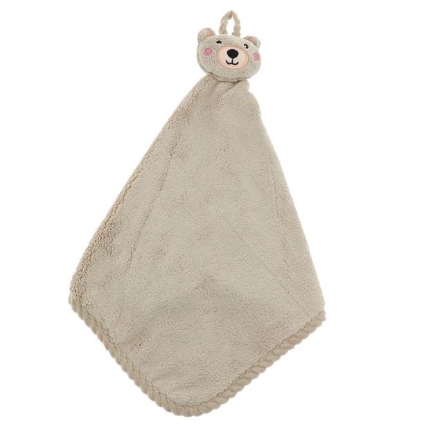 de Peluche Colgando Toallas de Mano Paño de Cocina Paño de Limpieza Ultra Absorbente Secado Oso