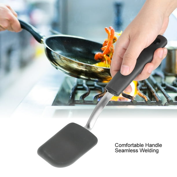YLSHRF Silicone Small Size Turner Spatula with Stainless Steel Handle