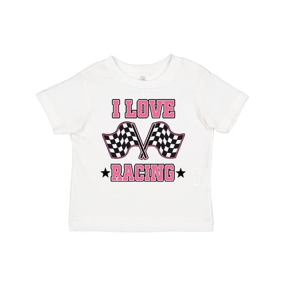 Inktastic I Love Racing Rally Flags Girls Girls Toddler T-Shirt