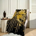 thumbnail image 3 of Ultra Soft Butterfly Throws Blankets for Women Girls  Adults Boys Men Yellow Butterfly Warm Fuzzy Cozy Sherpa Blanket for Bed Couch Bedroom Living Room Decor, 3 of 8