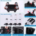 thumbnail image 5 of GUENG Foldable Shopping Cart with Insulated Cooler Bag, 4-Wheel Grocery Cart with Adjustable Handle(Black), 5 of 7