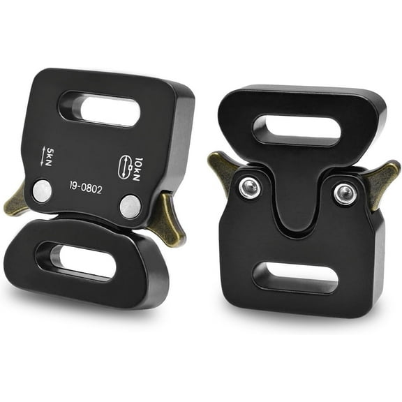 1/2" Paracord Bracelet Buckle Clip, 2 PCS Metal Paracord Clasps Accessories for Bracelets Pet Collar Hardware Tactical Buckle Backpack Keychain Parachute 550 Rope