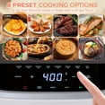 thumbnail image 2 of Air Fryer，4QT Small AirFryer with Easy View Window and Interior Light, Digital Touchscreen with 8 Presets for Custom Cooking, Nonstick and Dishwasher Safe Basket, White, 2 of 5