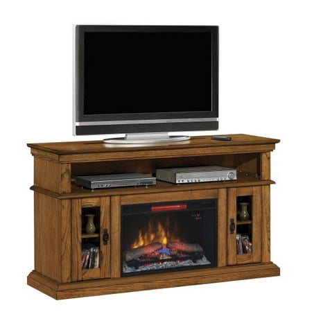 Brookfield TV Stand w/ 26″ Contemporary Elec. Fireplace, Premium Oak Brookfield TV Stand w/ 26″ Contemporary Elec. Fireplace, Premium Oak