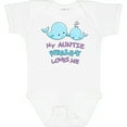 thumbnail image 3 of Inktastic My Auntie Whale-y Loves Me Boys or Girls Baby Bodysuit, 3 of 5