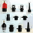 thumbnail image 2 of Inflatable SUP Pump Adaptor, Paddle Board SUP Valve Adapter with 9 Standard Conventional Air Pump Nozzles for Inflatables SUP Inflator Adapter Inflatable Boat Paddle Board SUP Board, 2 of 9