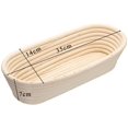 thumbnail image 2 of CANDeal 16CM Triangle Banneton Proofing Baskets for Sourdough Bread, Wicker Cane Brotform Set Dough Cutter, Silicone Scraper & Cloth Liner, Cane Bread Proofer for Rising, Bread Rising Bowl Basket, 2 of 14