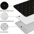 thumbnail image 5 of Black Gold Star Pattern Bathroom Rugs Sets 3 Piece,Toilet Cover Set,Absorbent Non Slip Bathroom Mats Sets with U-Shaped Contour Rug Toilet Rug Set, 5 of 5
