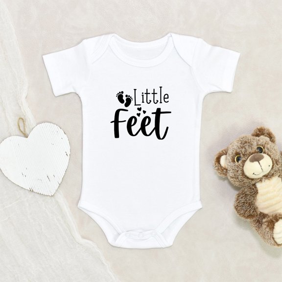 Newbabywishes - Funny Little Feet Baby Clothes for Boys and Girls - Newborn Baby Clothes