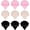 Black,Nude,Pink, variant on 9 count Triangle Puffs, Makeup Puff for Loose Beauty Makeup Tool