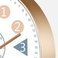 thumbnail image 5 of 8Inch Kids Wall Clock Early Learning Time Management Quiet Telling Time Teaching Clock For Bedrooms Classrooms, 5 of 9