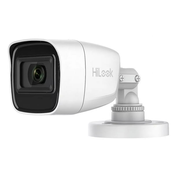 HiLook Cámara de Seguridad THC-B120-MS Tipo Bala TURBOHD 2 Megapíxel Soporta Audio por Coaxitron Con 30 mts IR EXIR Y Protección IP66 Para Uso En Exterior Compatibilidad Con 4 Tecnologías