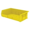 AKRO-MILS 30255YELLO Yellow Hang and Stack Bin, 10-7/8"L x 16-1/2"W x 5"H, Outside Height: 5 in