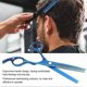 thumbnail image 4 of Juego de tijeras de corte de cabello de 6 pulgadas y tijeras de entresacar para barbería, coloridas, para uso en salón o en casa., 4 of 5