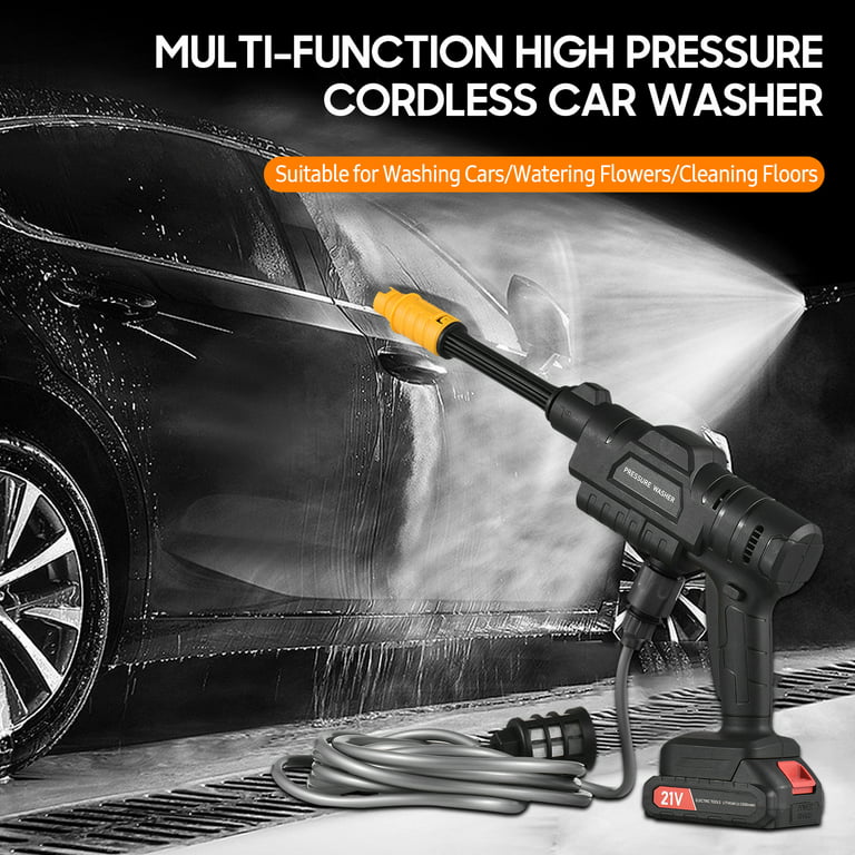 Portable Car Wash Pressure Washer Cordless Spray Gun Power Washer 20V  435PSI NEW