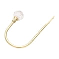 thumbnail image 2 of Decorative U-Shaped Curtain Holdback Hook with Finial, Heavy-Duty Metal Construction with Protective Finish, Easy Installation for Home Window Treatments, 1pc, by Lvgun, 2 of 9