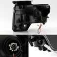 thumbnail image 2 of AKKON - For [HALOGEN UPGRADE] 09-14 Ford F-150 F150 Light Duty Pickup Black Bazel C-Shape LED light Tube Projector Headlights, 2 of 7