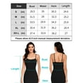 thumbnail image 2 of Sociala Women's Solid Rayon Tank Tops With Shelf Bra Camisole, 2 of 5