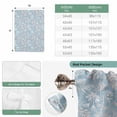 thumbnail image 6 of Gray Blue Dandelion Tie Up Curtains 45 Inches Long, Kitchen Window Curtains Over Sink, Spring Flowers Modern Minimalist Small Window Curtains Shade Balloon Curtains Valances for Bedroom/Cafe 34"x45", 6 of 8
