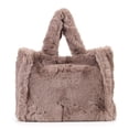 thumbnail image 2 of Plush Commute Bag Fashion Autumn Winter Top-handle Bags Portable Simple for Work, 2 of 10