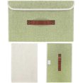 thumbnail image 4 of Foldable Storage Bins 1 Pack Storage Boxes With Lids And Handles Storage Baskets In Linen Storage Organizers (grass Green), 4 of 4