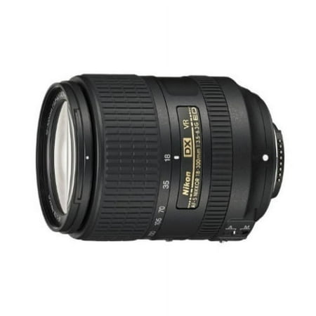 Nikon - AF-S DX NIKKOR 18-300mm f/3.5-6.3G ED VR Telephoto Zoom Lens for Select DX-Format DSLR Cameras - Black