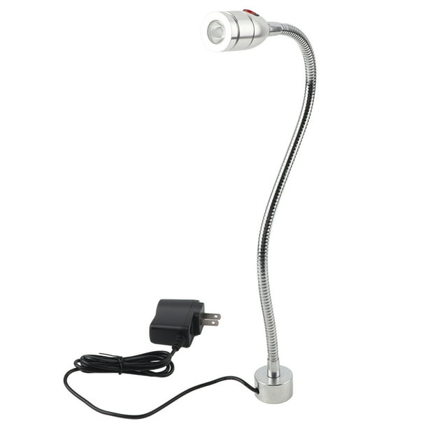 Lámpara de cuello de cisne, lámpara de trabajo flexible de cuello de cisne LED de 3 W, luz de escritorio de trabajo confiable y duradera Jadeshay A